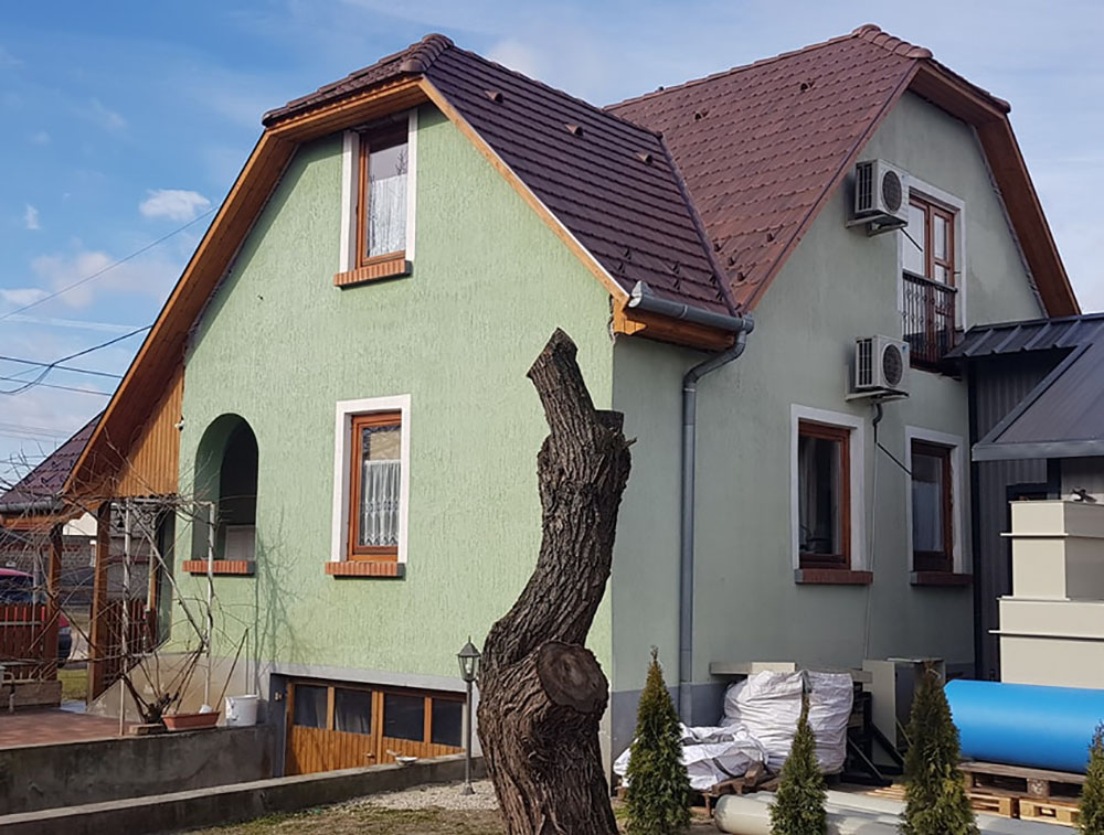 Homlokzat szigetelés - előtte