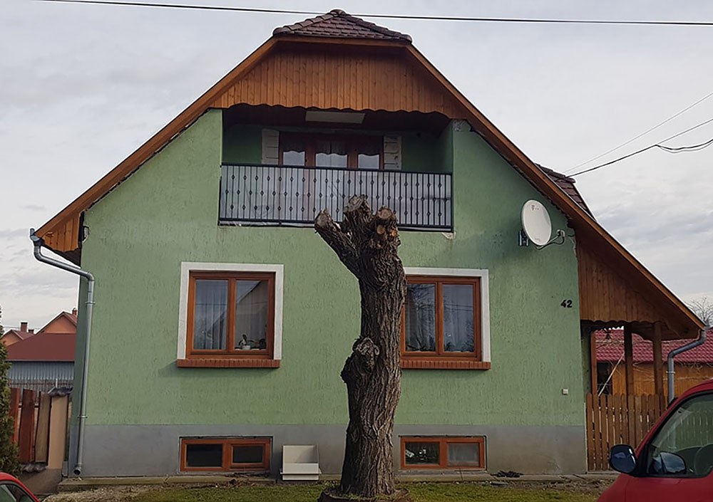 Homlokzat szigetelés - előtte