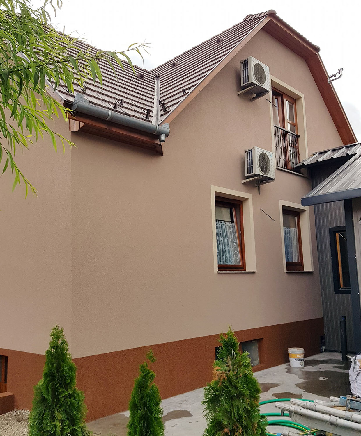 Homlokzat szigetelés - utána
